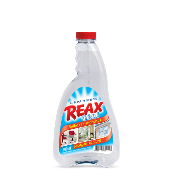 Limpa vidros sem álcool REAX refil 500ml